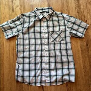 Men's Mountain Hardware Plaid Button Down Shirt, size M